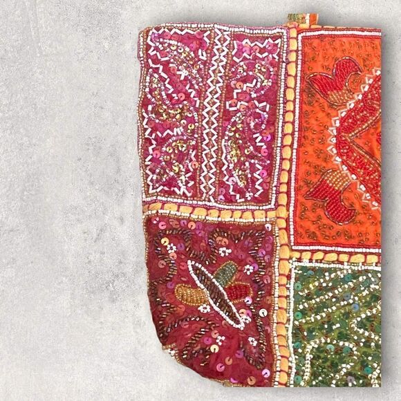 FSP | Vintage Women’s Beaded Shoulder bag Tote - Picture 13 of 13